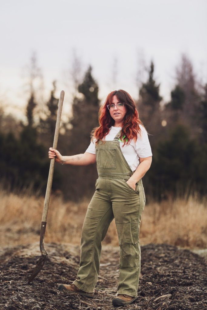 Jennifer Glenn, the owner and founder of Pick Plant & Prune, and of the Community Abndance GArden